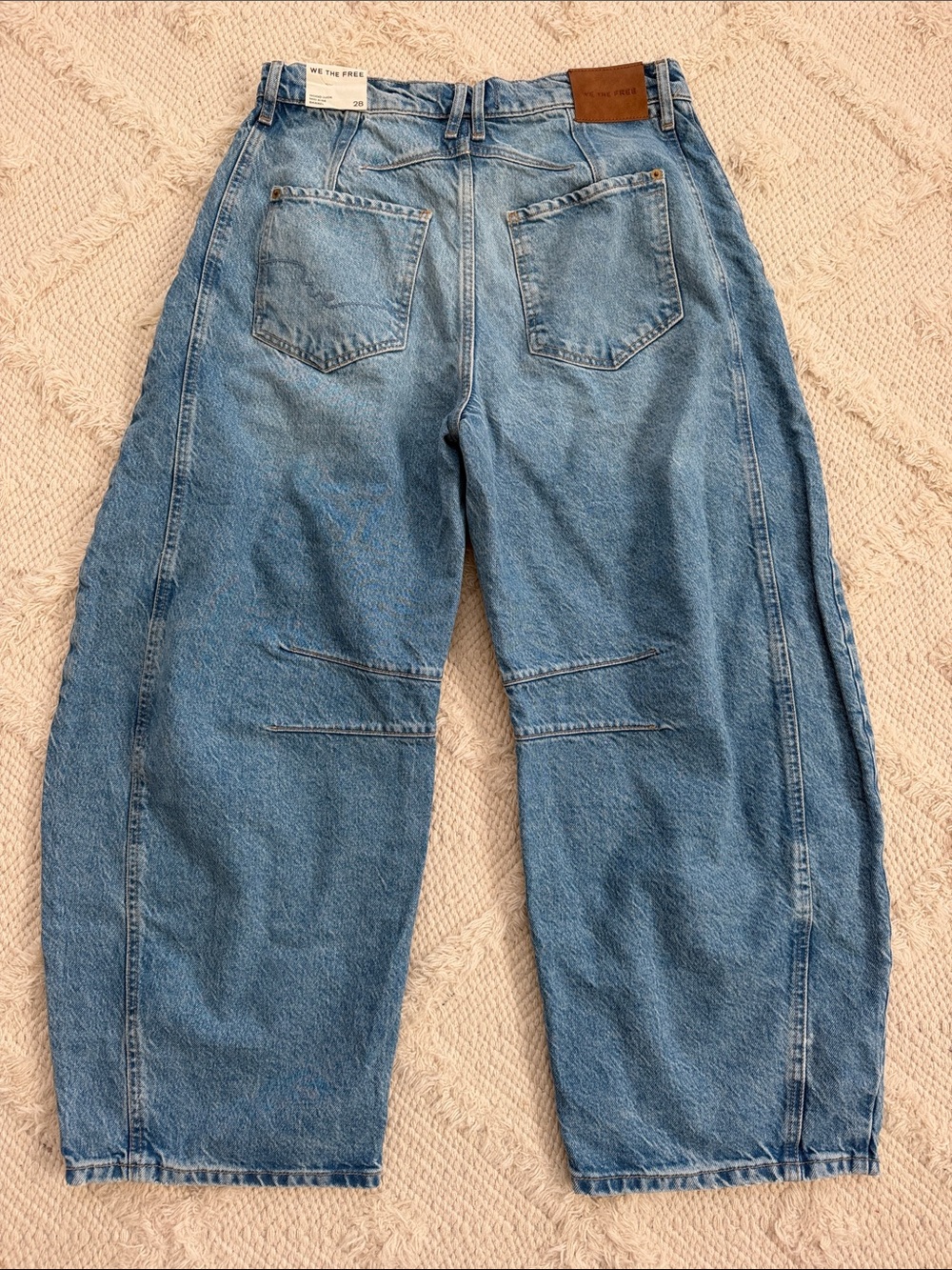 New We The Free Good Luck Mid Rise Barrel Jeans - Picture 5 of 5